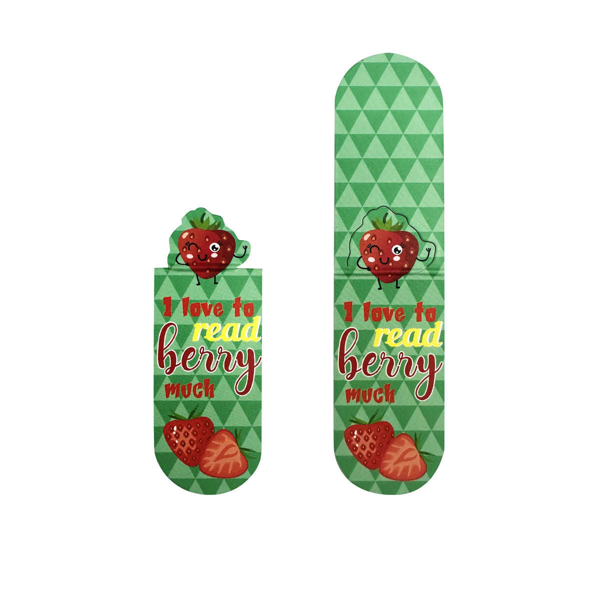 Magnetic Bookmark Strawberry Bookmark Book Clip for Student, Kids, Reader Custom Shaped Clip