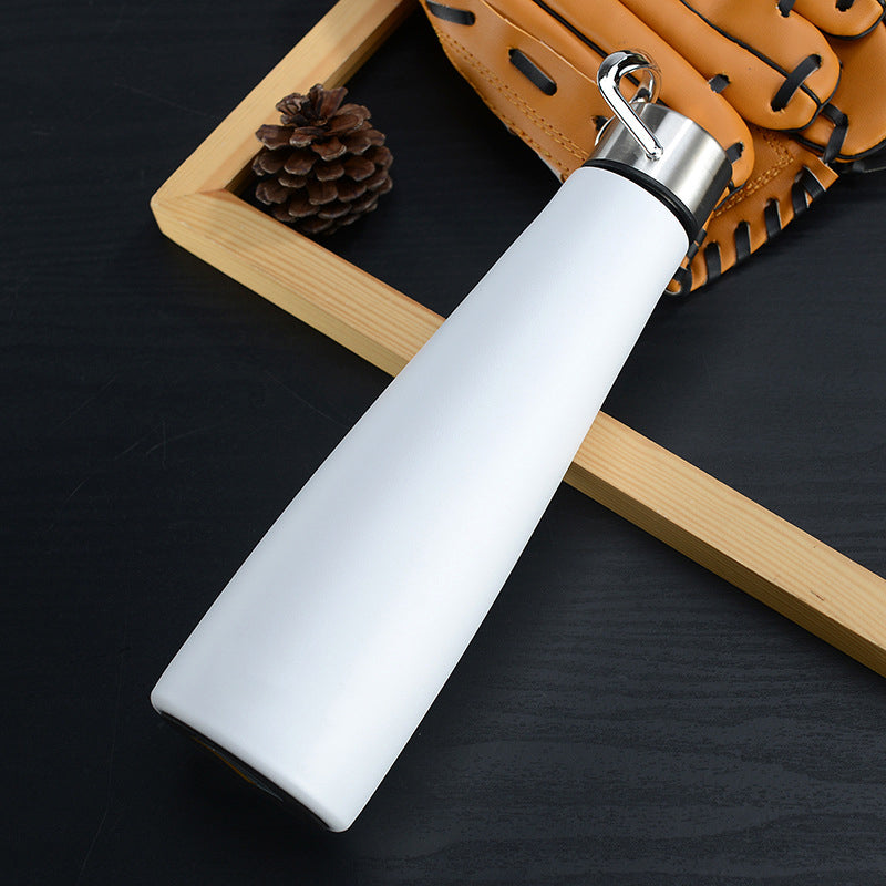 17Oz/500ml Bullet Water Bottle Vacuum Insulated Stainless Steel Bottle Thermal Bottle W/Hanging Hook