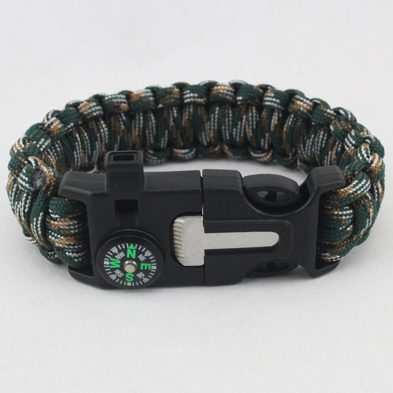 Compass 6" 1 Multiple Function Survival Bracelet
