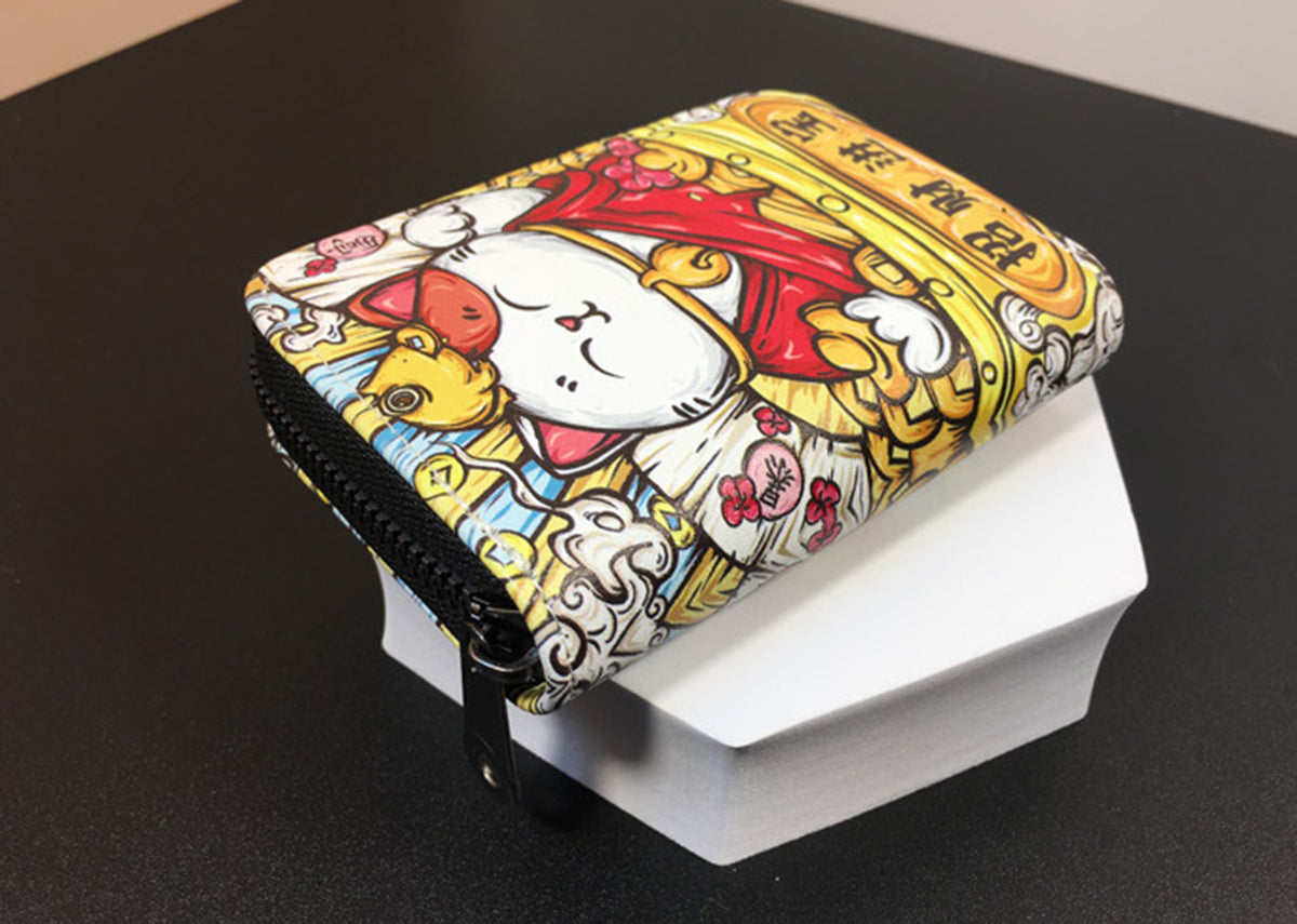 Fashion Organ Card Pouch with Multiple Card Positions, Small Change Wallet, ID Card Holder