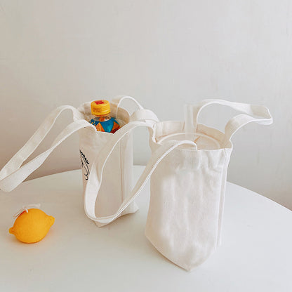 10 oz Cotton Grocery Bottle Carrier Tote Bag Handle Shopping Bag Wine Bag