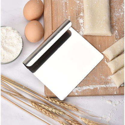 Multifunctional Stainless Steel Dough Pastry Scraper & Chopper Pizza Cutter