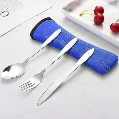 304 Stainless Steel 3 Piece Tableware Set