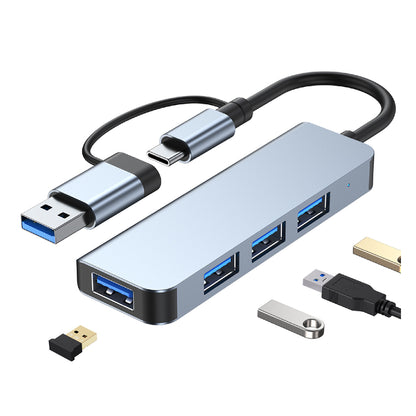 4" 1 USB C to USB Hub USB C Splitter Dual Connectors USB Adapter