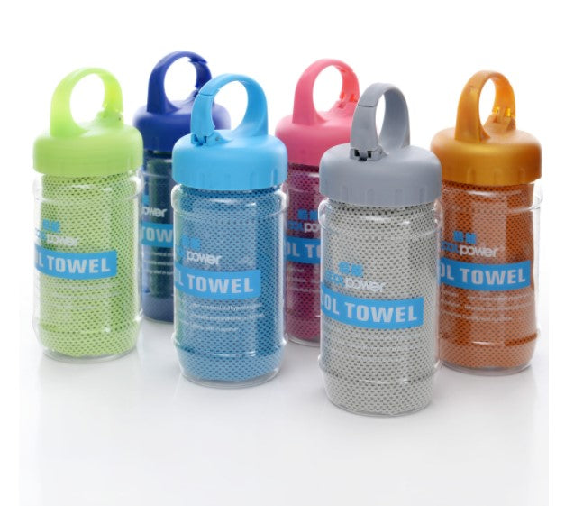 Cool Feeling Exercise Fitness Bucket Towel