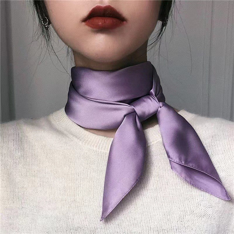 28" x 28" Purple Scarf Neck Scarves Kerchief Neckerchief Handbags Wrap Scarf #69