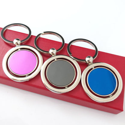 Auto Keychain Rotating Round Shape Key Ring