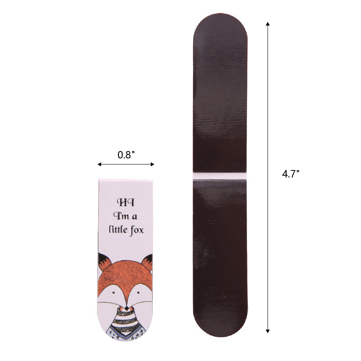 Custom Magnetic Bookmark Book Marker Clip Round Corner Clip