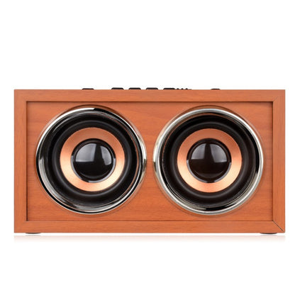 Classic Wooden Wireless Speaker Support TF Card