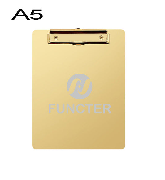 A5 Stainless Steel Heavy Duty Metal Menu Folder & Clipboard