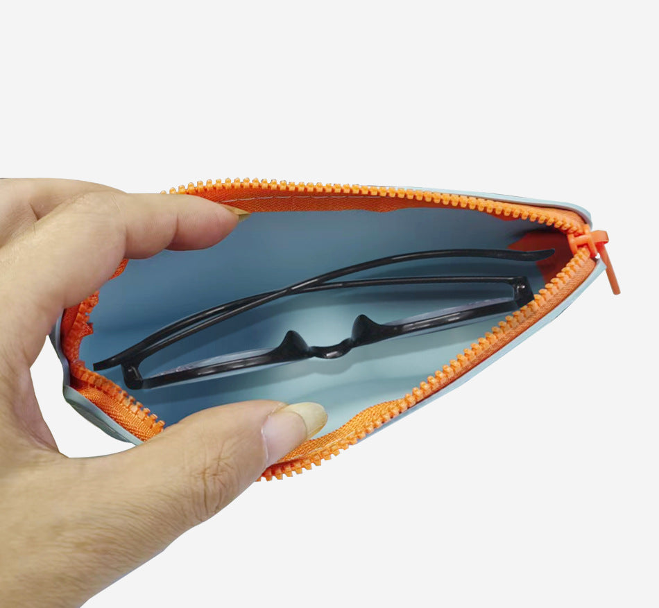 Portable Glasses Case Sunglasses Pouch Eyeglass Zippered Carrying Case