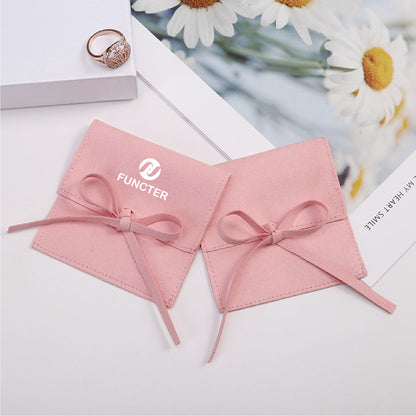 3.7" Envelope Jewelry Pouch Jewelry Packaging Gift Pouch Jewelry Bag Style String Bow