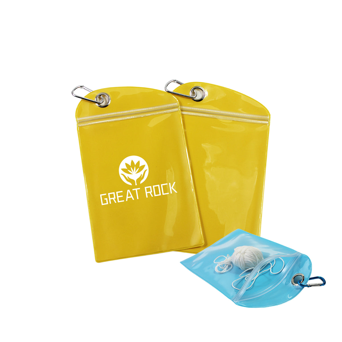 TPU Waterproof Packaging Bag W/ Carabiner & Ziplock