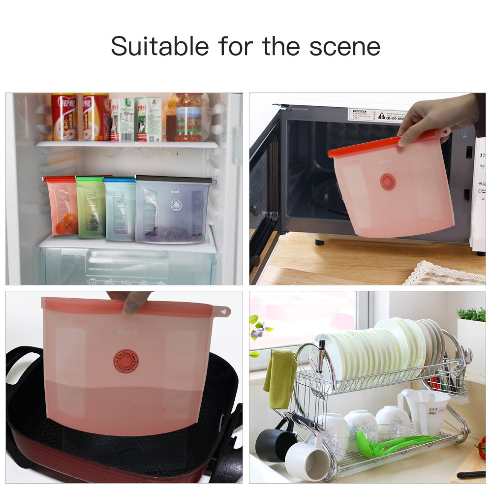 Kitchen Preservation Silicone Food Storage Bagge Bag
