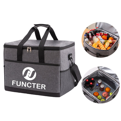 19L Oxford Cloth Thermal Lunch Cooler Tote