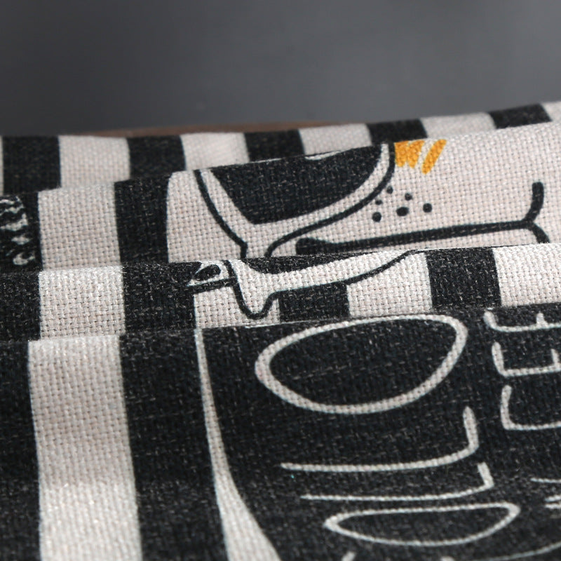 Full Printed 19.7 x 19.7" Premium Square Linen Throw Pillowcase With Hidden Zipper