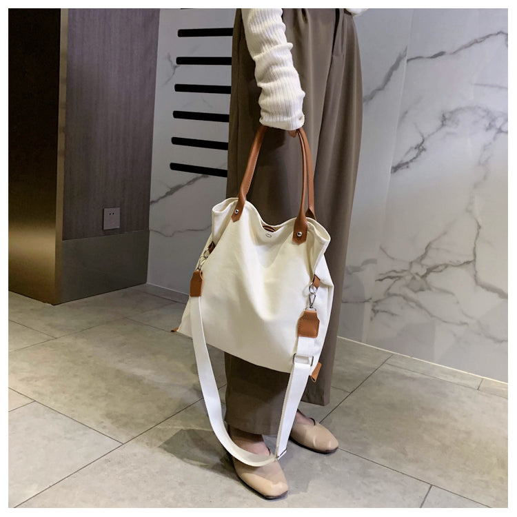 Canvas Grocery Shopping Tote Bag Single Shoulder Bag Cross body Bag