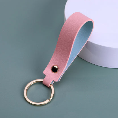 PU Leather Keychain for Car Home Key Ring Strap Holder Lanyard Women Men Universal Key Fob Keychain