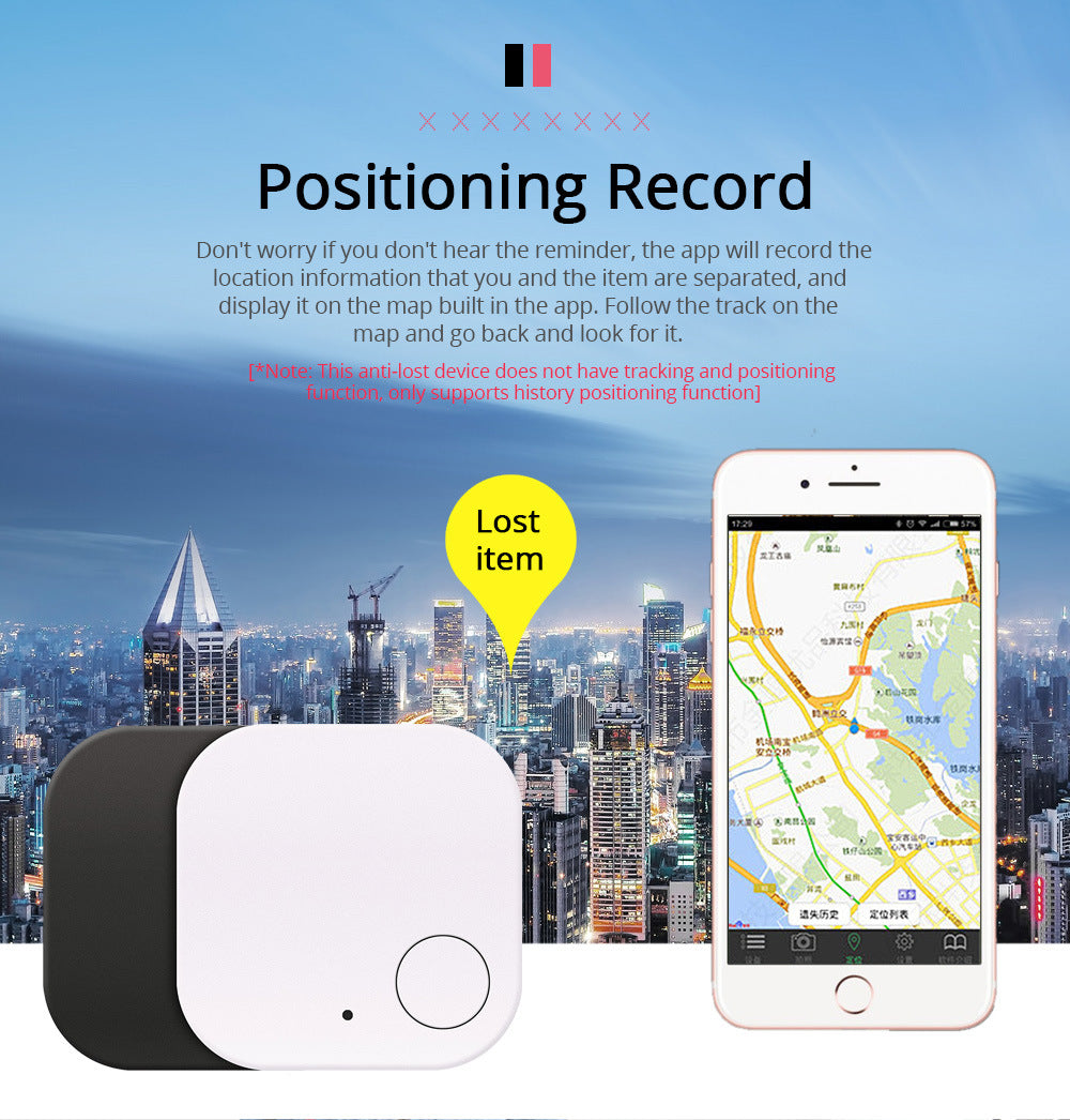 Square-Shaped Wireless Smart Tracker Anti-Lost Device Keychain Key Finder