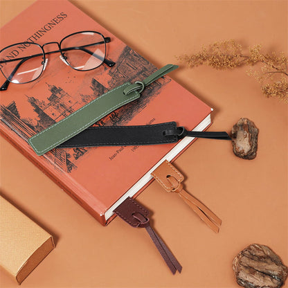 PU Leather Bookmark Classic Stitched Bookmark Page Markers Reading Gifts for Book Lovers Students