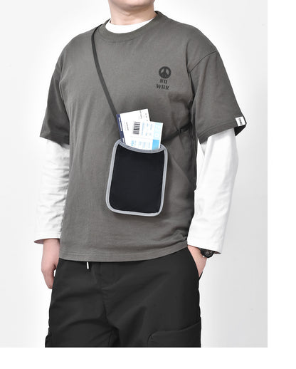 Water Resistant RFID Passport Holder Bag Travel Neck Wallet