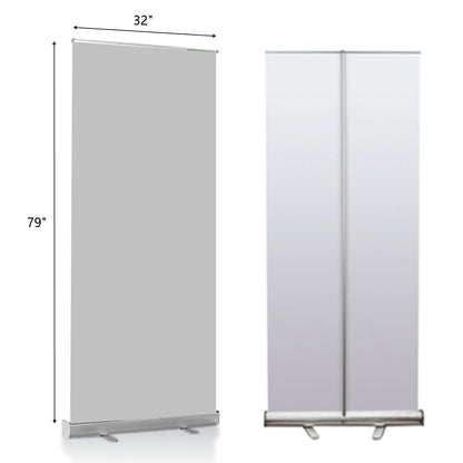 32" x 79" Roll Up Banner Retractable Banner Stand with Carry Bag for Concert, Music Festival, Club