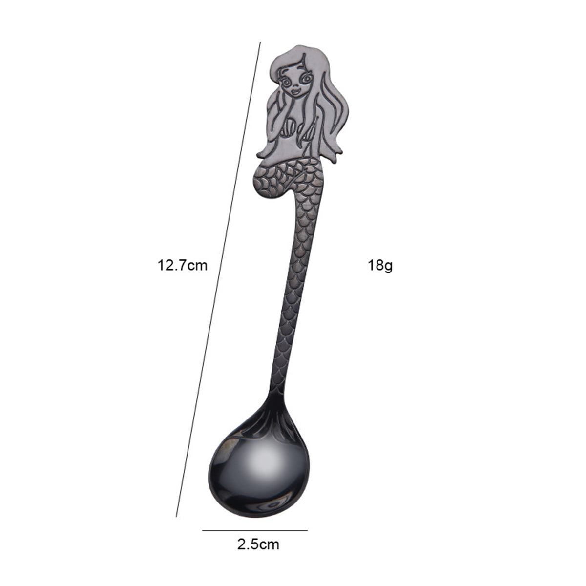 Mermaid Coffee Spoon Stainless Steel Hanging Spoon