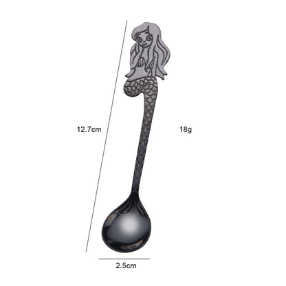 Mermaid Coffee Spoon Stainless Steel Hanging Spoon