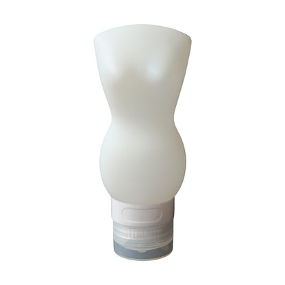 3.4 OZ Travel Split Bottles TSA Approved with Label Silicone BPA Free Refillable Cosmetic Container