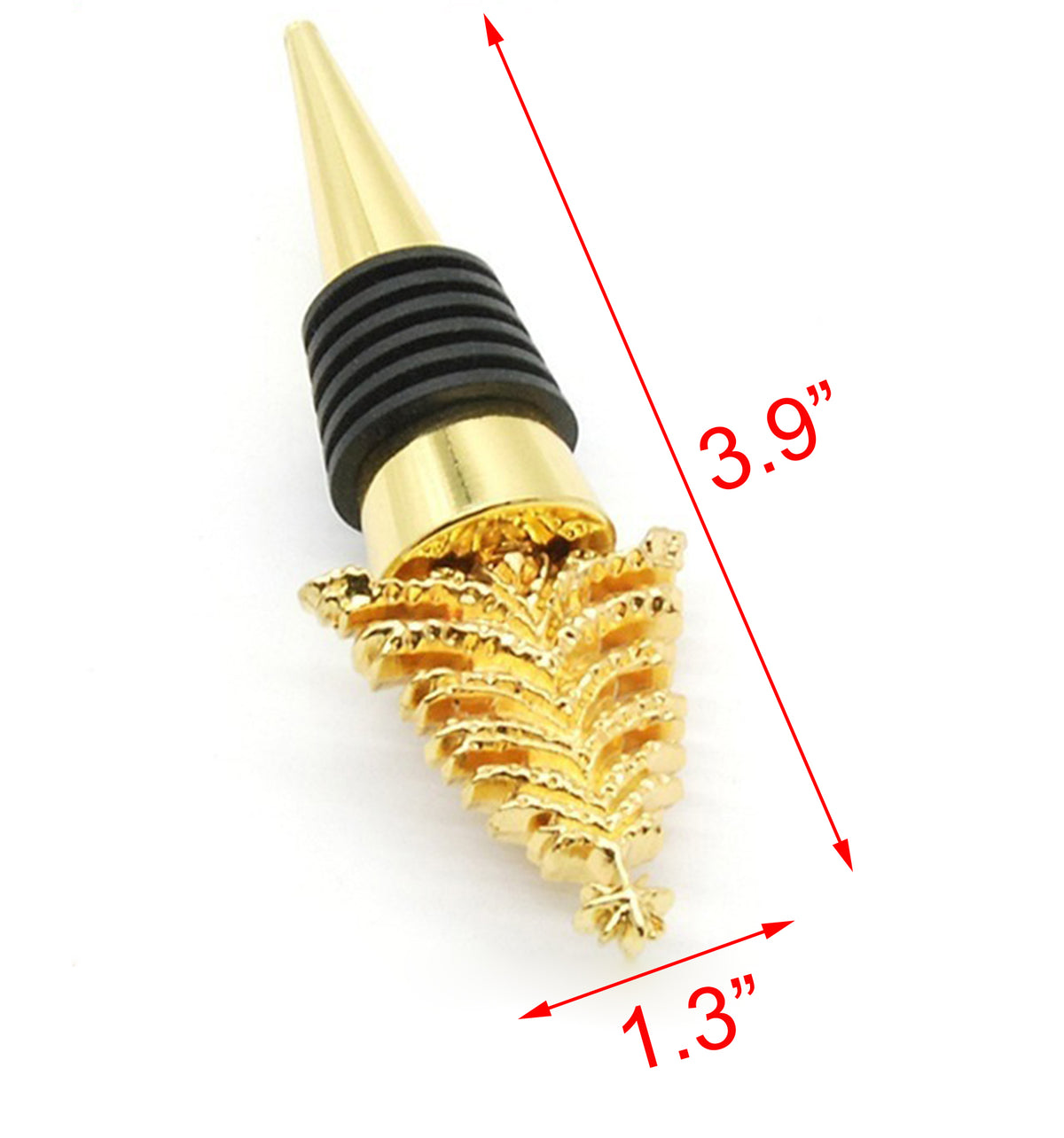 Gold Christmas Tree Shape Wine Stopper