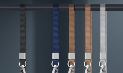 Large Size Leather Vertical ID Card Holder Badge Holder With Lanyard