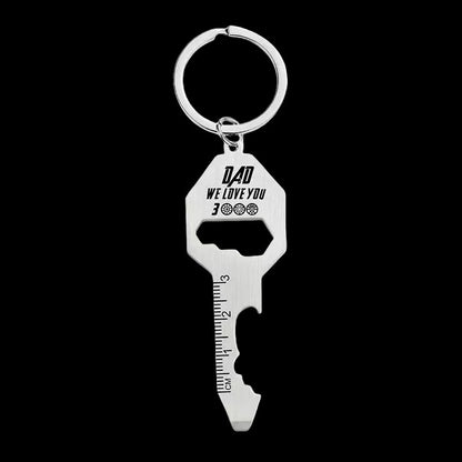 Multifunctional Key Shaped Bottle Opener Keychain #2