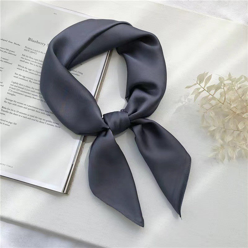 28" x 28" Dark Gray Neck Scarves Kerchief Neckerchief Handbags Wrap Scarf #72