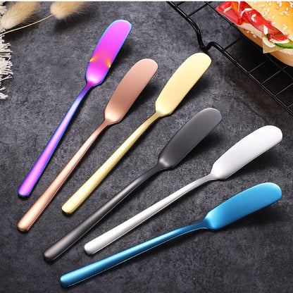 304 Stainless Steel Butter Spreader Iridescent Color Jam Spreader