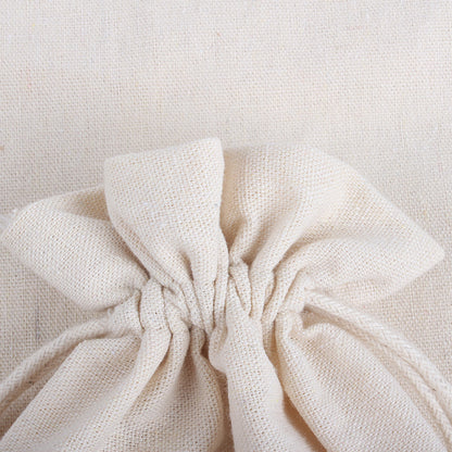 Custom 5.9" X 7.9" 8 Oz Cotton Canvas Cloth Drawstring Bags Jewelry Wedding Candy Gift Bags