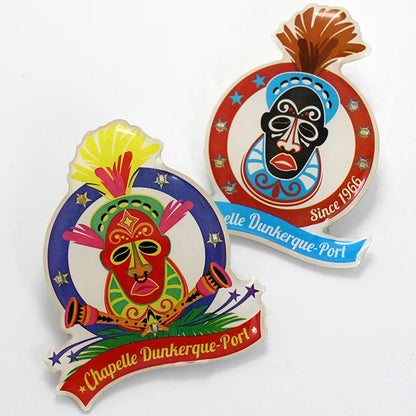 Custom LED Flashing Badge Light Lapel Pins for Party