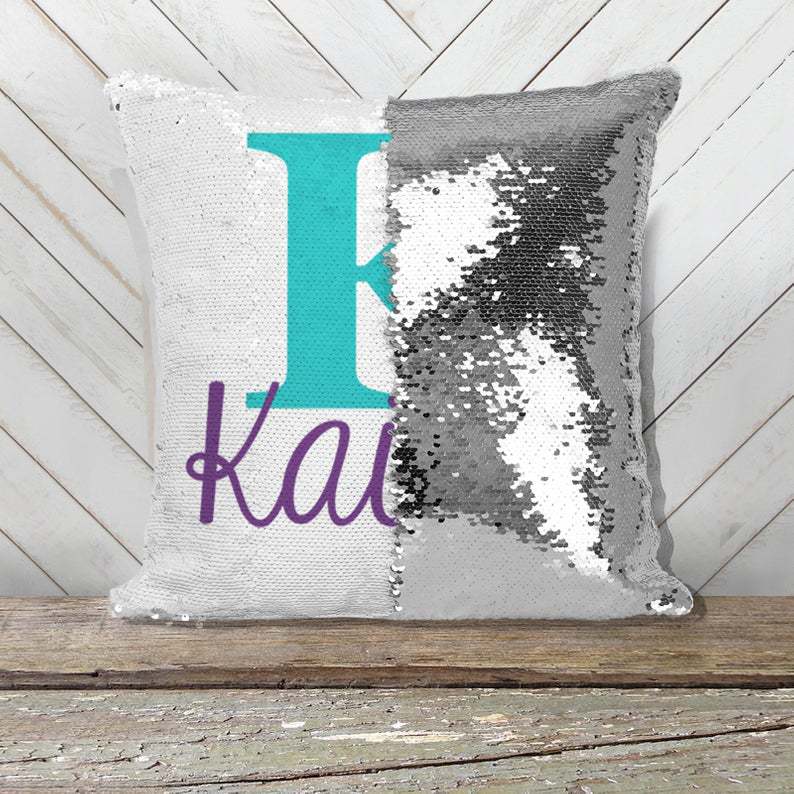Magic Reversible Sequins Decorative Cushion Cover Pillowcase for Couch Sofa Bed
