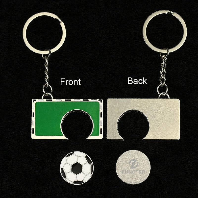 Soccer Field Token Keychain