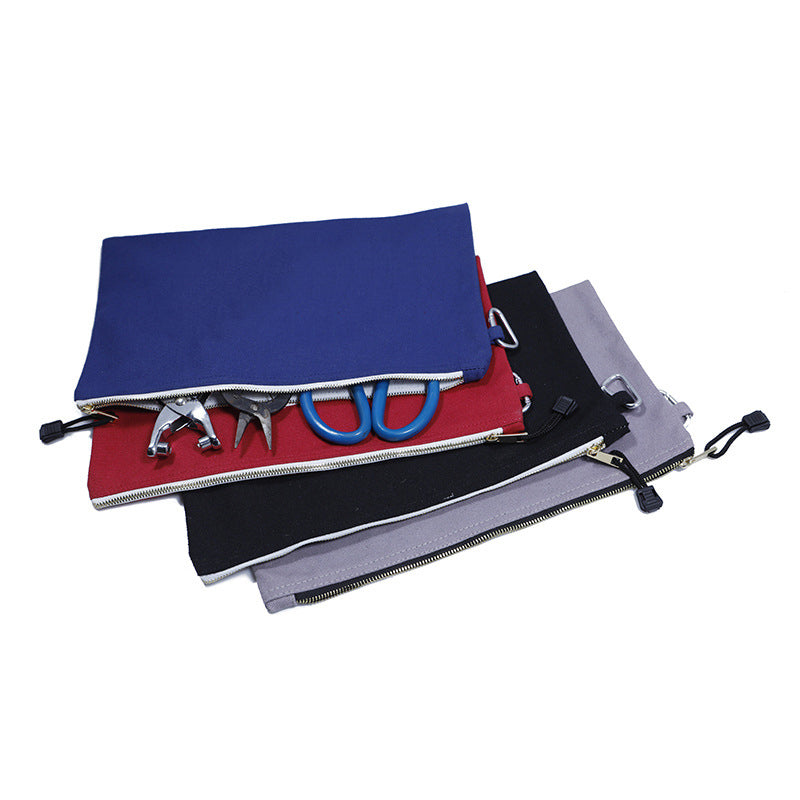 12.6" x 7.1" Zipper Tool Bags - Heavy-Duty 16 oz. Tool Pouch Cotton Tool Bag