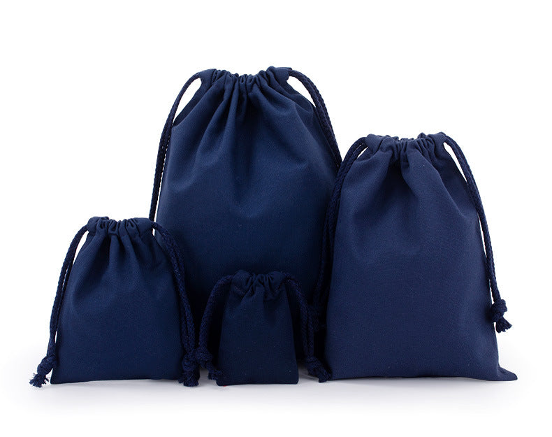 Custom Colorful 8 Oz Cotton Canvas Cloth Drawstring Bags Jewelry Wedding Candy Gift Bags