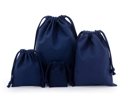 Custom Colorful 8 Oz Cotton Canvas Cloth Drawstring Bags Jewelry Wedding Candy Gift Bags