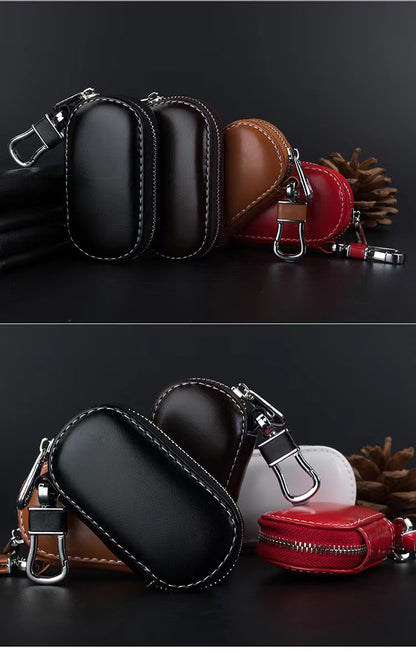 PU Car Key Sleeve W/A Key Chain