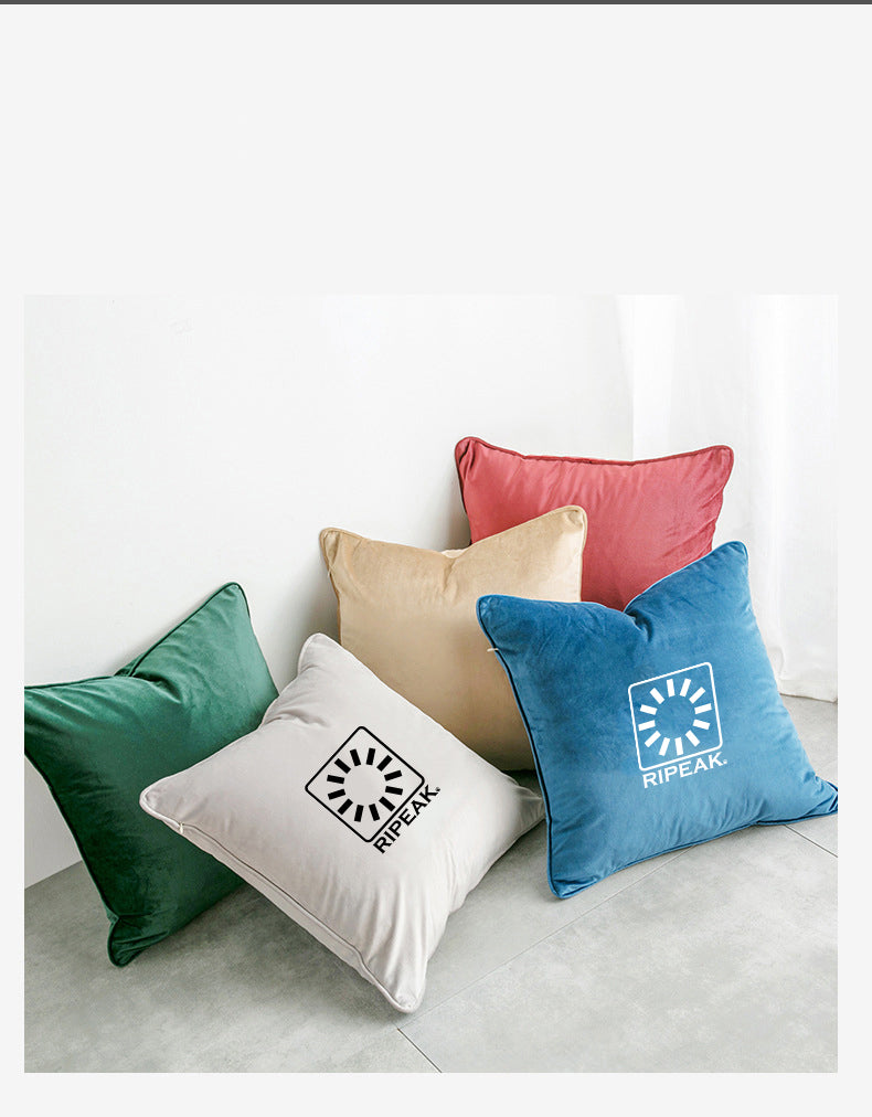 19.7 x 19.7" Premium Square Dutch Velvet Throw Pillowcase With Hidden Zipper