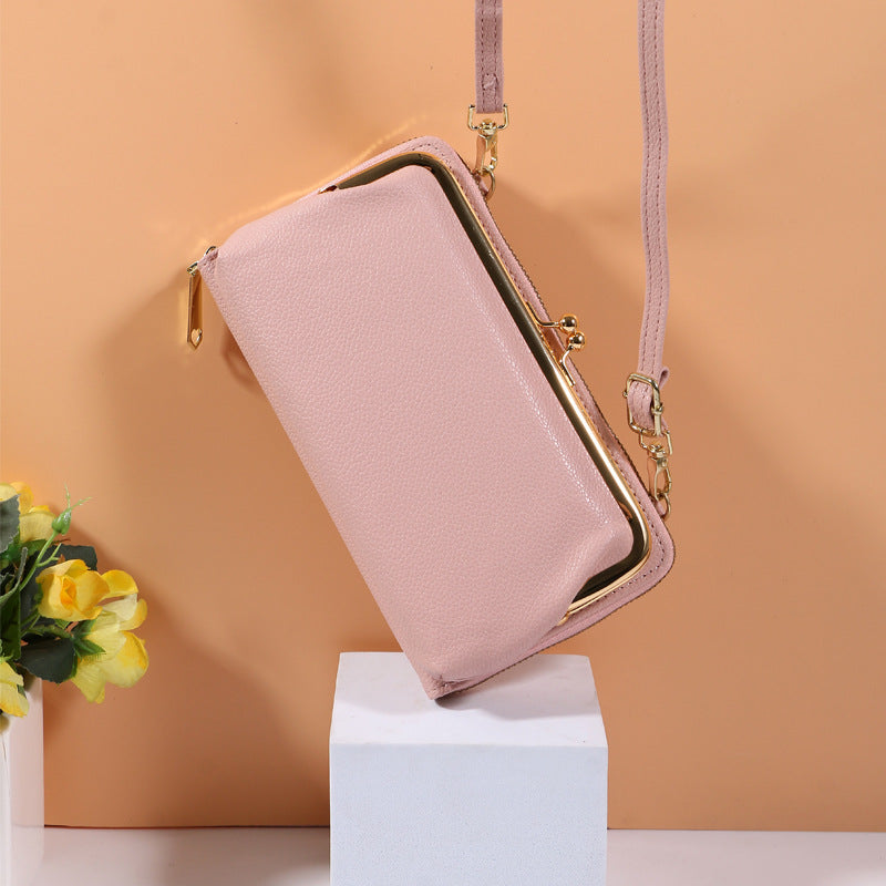 PU Leather Cell Phone Purse Bag Small Crossbody Bag Mini Messenger Bag Wallet Bag Shoulder Handbag