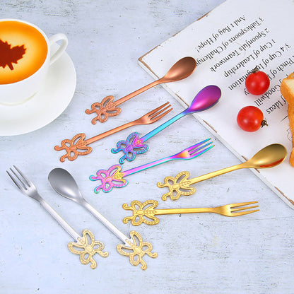 Spoons and Forks Set Food Grade Stainless Steel Forks and Spoons Set