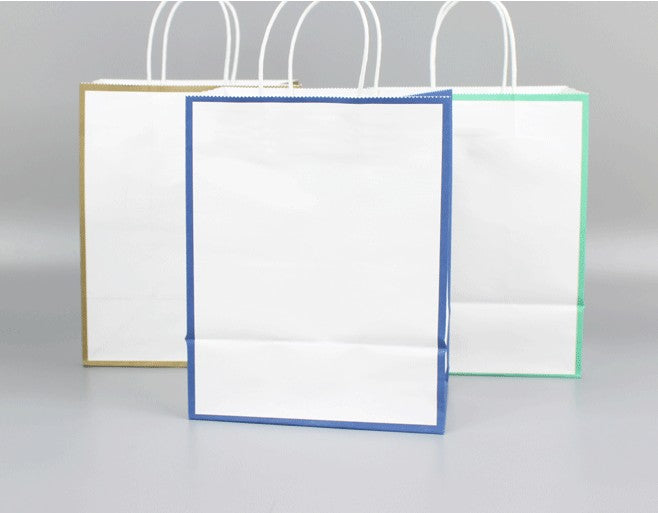 Kraft Paper Gift Bags (8.26L x 4.34D x 10.63H Inches)
