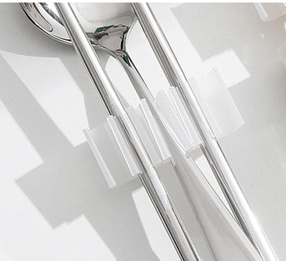 Travel Stainless Steel Spoon Chopsticks Cutlery Set