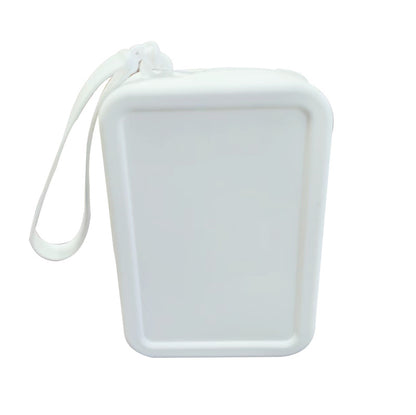 Portable Water Resistant Silicone Zipper Makeup Bag Multi Purpose Organizer Bag