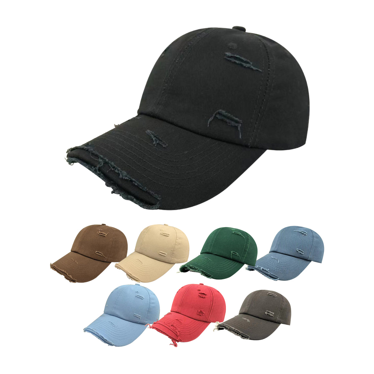 Baseball Cap With Holes