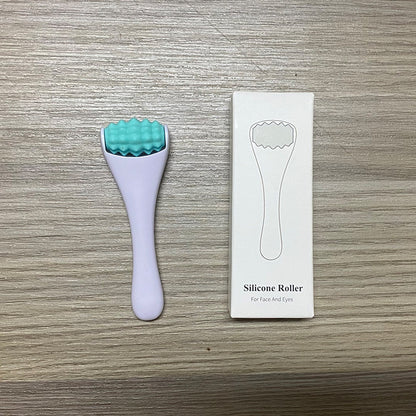 Mini Silicone Face Roller Eye Cream Applicator Facial Massager Roller for Wrinkles & Puffiness